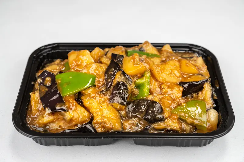Stir-Fried Eggplant, Potato & Green Pepper